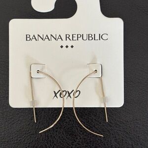 Banana Republic Gold Crescent Earrings